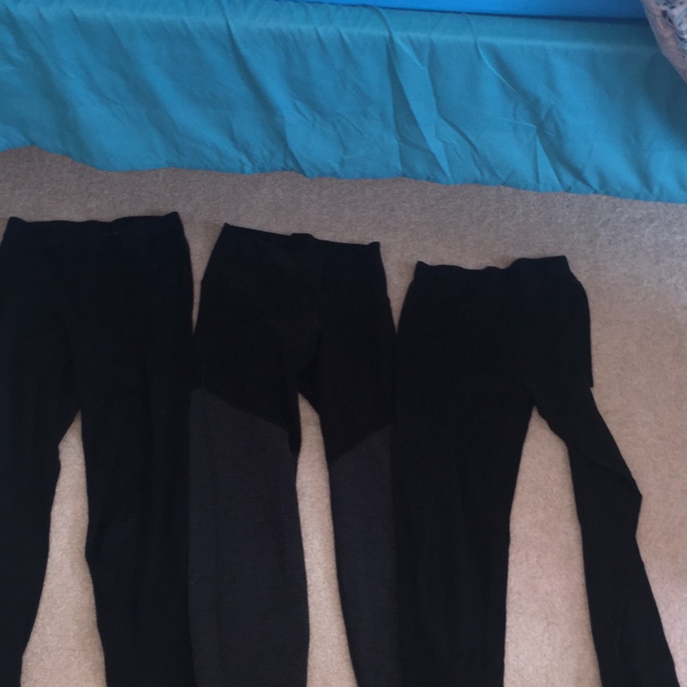 3 black and grey leggings from cotton on/old navy - Picture 1 of 6